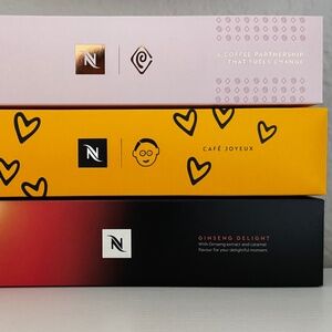 Nespresso Vertuo bundle (Change Please,Cafe Joyuex & GinsengDelight)